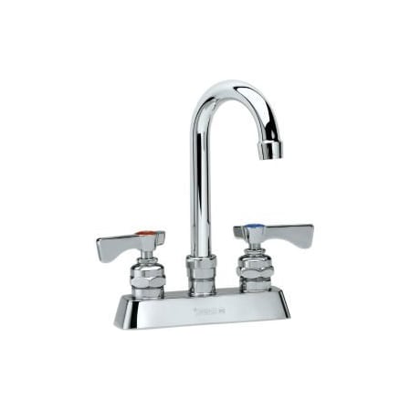 Krowne Krowne 15-301L - Royal Series 4" Center Deck Mount Faucet, 6" Gooseneck Spout 15-301L
